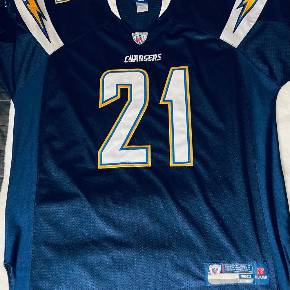 Authentic LaDainian Tomlinson REEBOK On Field San Diego Chargers Jersey